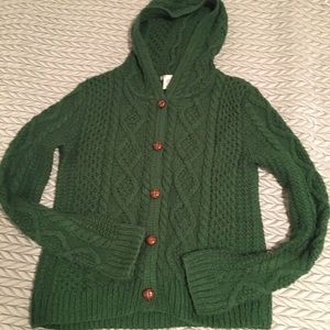 Women’s Lux Green Knit Sweater
